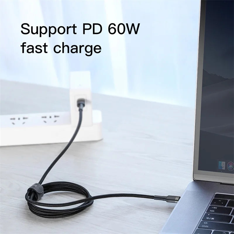 Baseus 100W USB C To USB Type C Cable For iPhone 15 Plus Pro max USB C PD Fast Charger Cord USB-C Type-c Cable For Macbook Pro